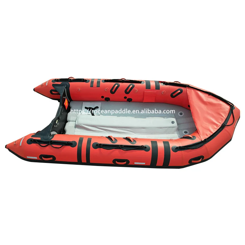 8 people Rescue Boat Red Inflatable Rescue &Dive Raft Power Boat Inflatable Life Guard Rescue boat for sale