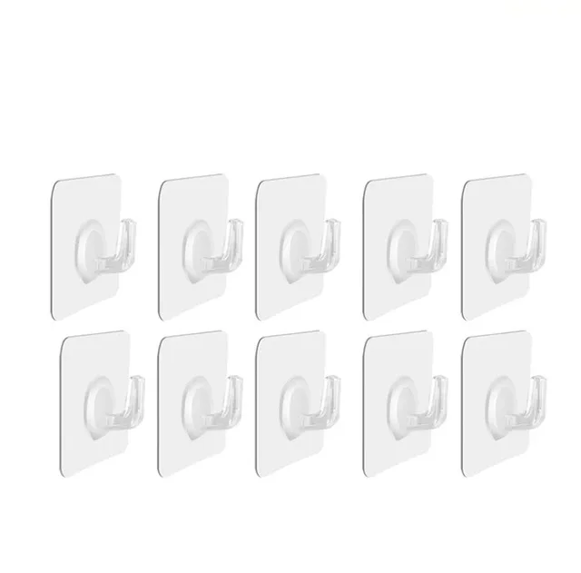 Hooks Transparent Strong Self Adhesive Door Wall Hangers Hooks Suction Heavy Load Rack Cup Sucker for Kitchen Bathroom