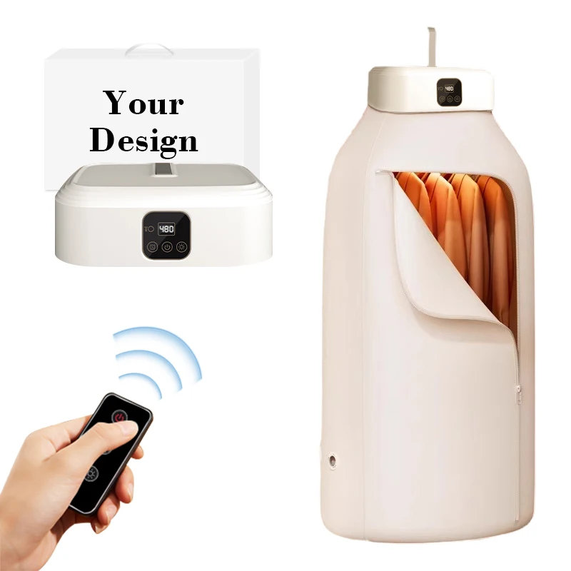 Portable Clothes Dryer Small Mini Laundry Dryers Electric Machine Compact With Remote Dryer&Bag for Home Travel