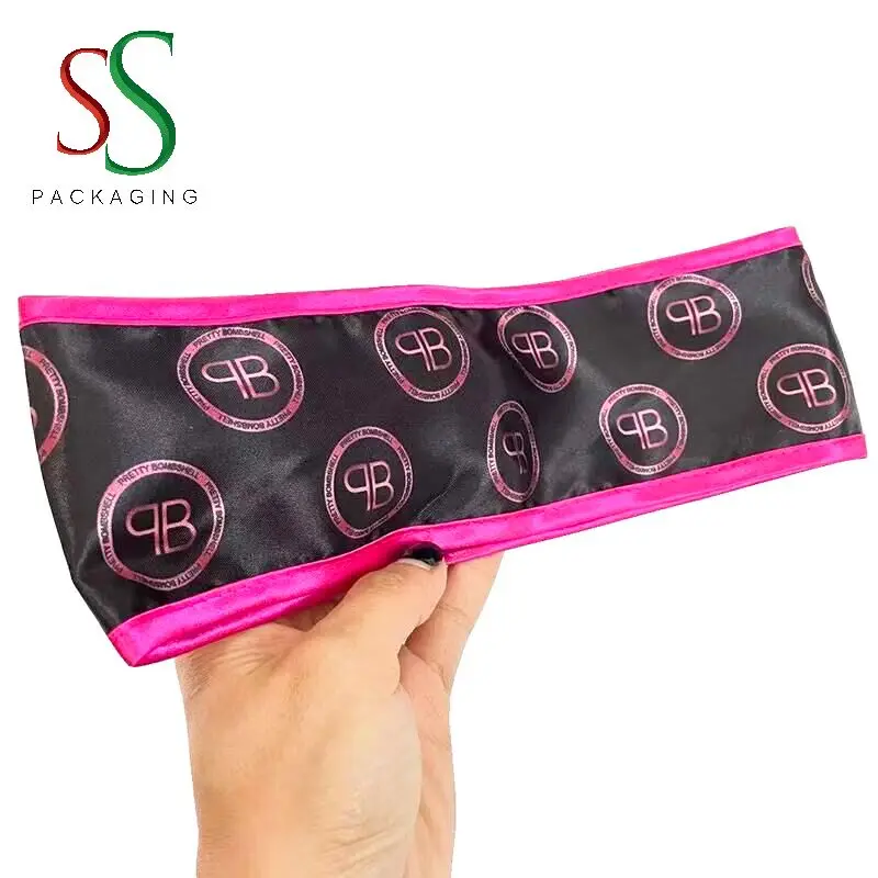 High Quality Custom Satin Headband Wrap Wig Satin Wrap