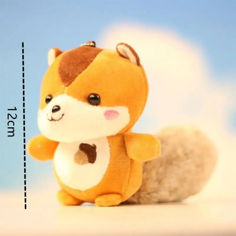 Kawaii плюшевая кукла игрушка белка брелок милый сумка Подвеска Брелок