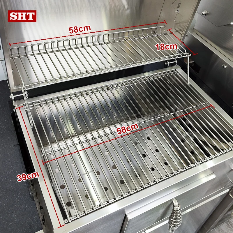 Barbeque Grill Portable Smokeless Stainless Steel Charcoal Grill Chicken Machine Smoker Outdoor-Kitchen Bbq Grills