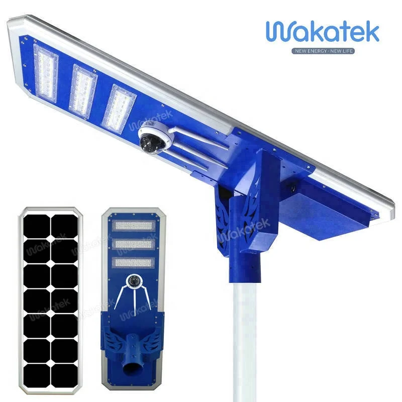 Winatek 60 Вт 4g камера ip Солнечный светодиодный фонарь для улицы все в одном солнечный уличный с