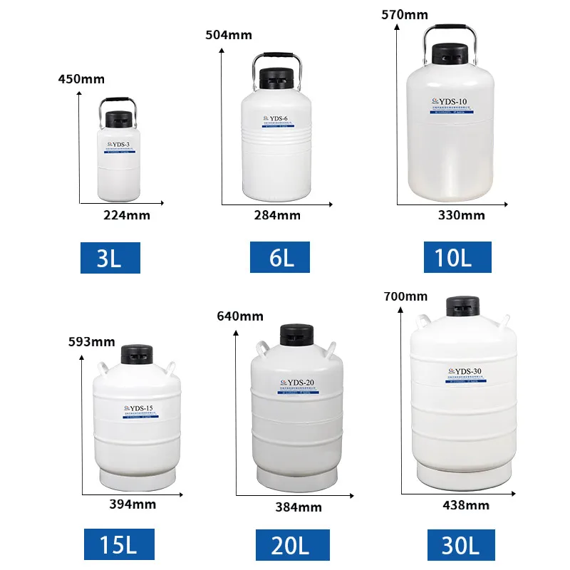 Contenedor nitrogeno блеск YDS-6 искусственного 6L бак для хранения