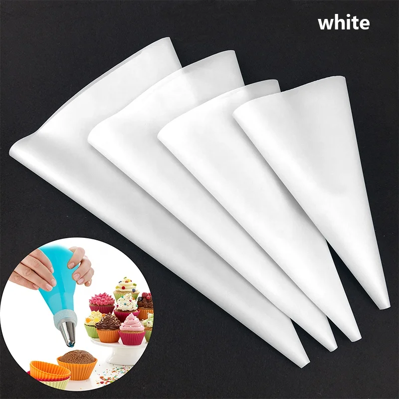 Colorful Reusable 4pcs Icing Bag Set Cake Tools Decorating Baking Cookie Pastry Bag