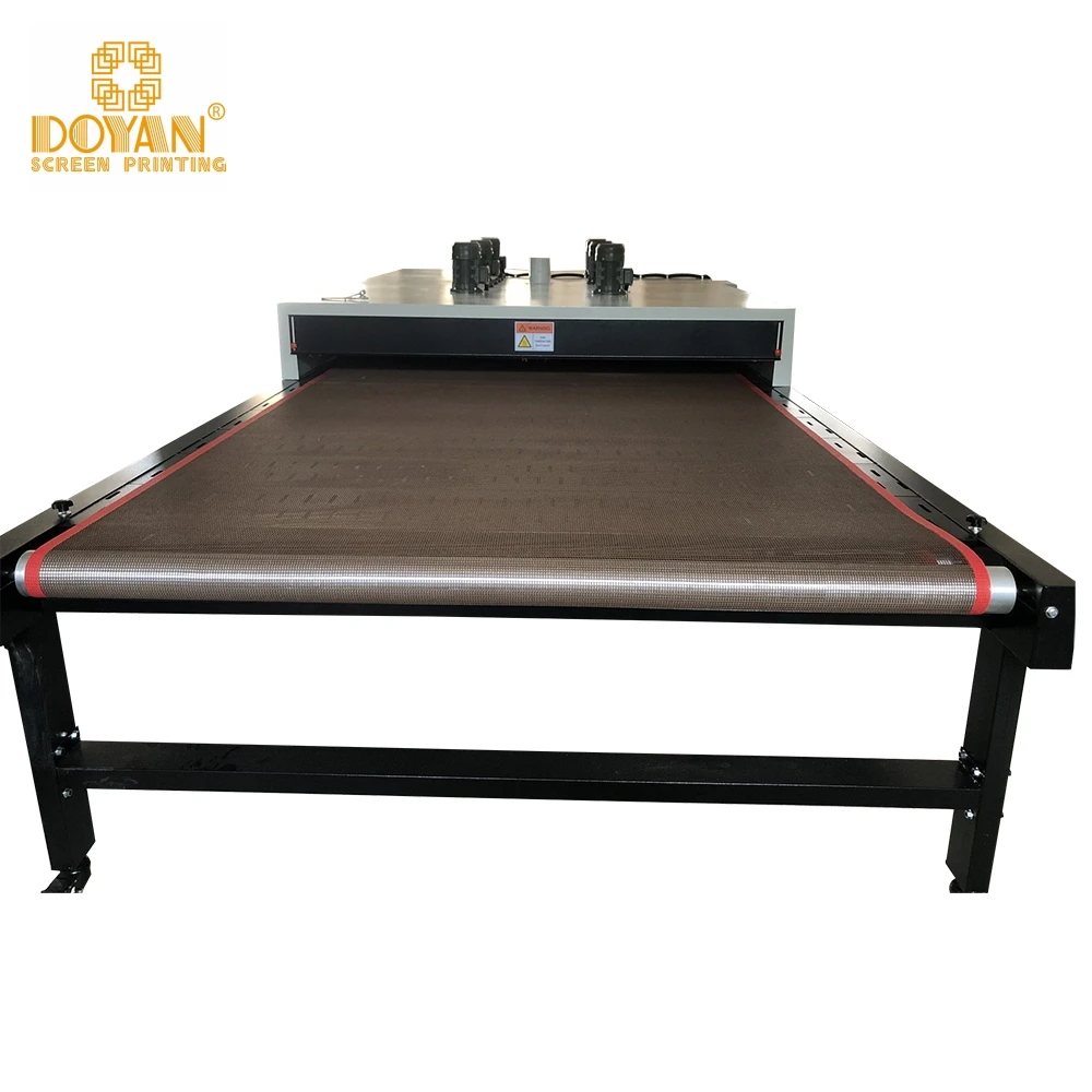 Doyan Big Size Hot air IR Heating Lamps Conveyor Dryer Screen Printing Infrared Tunnel Dryer for T-shirts