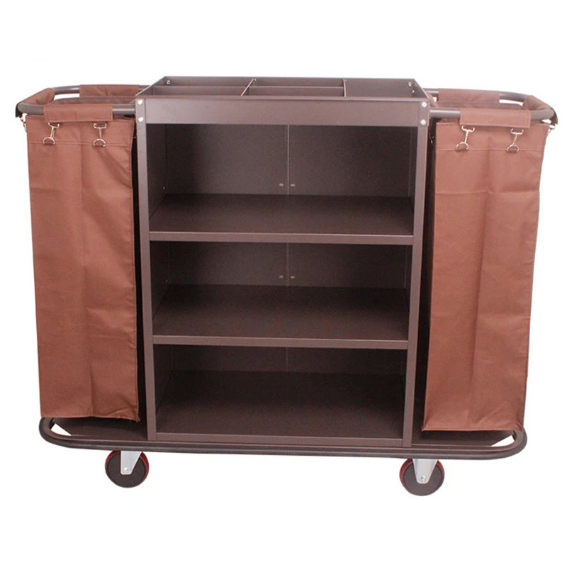 wholesale Large capacity housekeeping line cleaning trolley carts with wheelsin stock