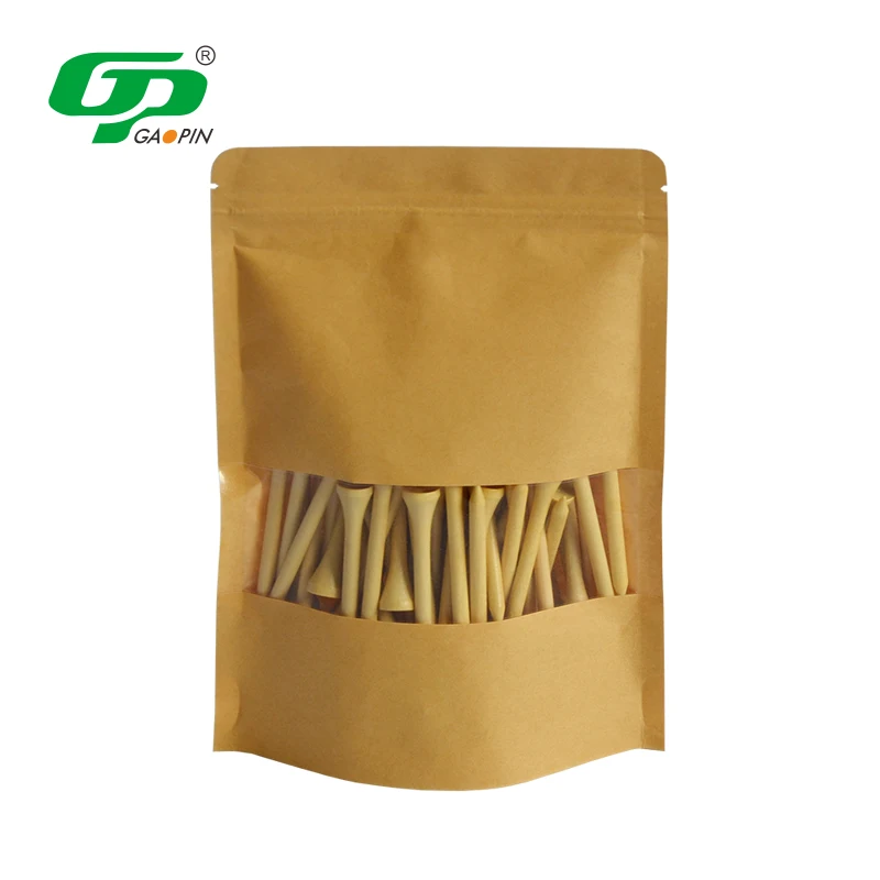 Hot Selling Friendly Biodegradable Material Factory OEM Wholesale Printed Bamboo Wood Golf Tees with Custom Package Paper Box