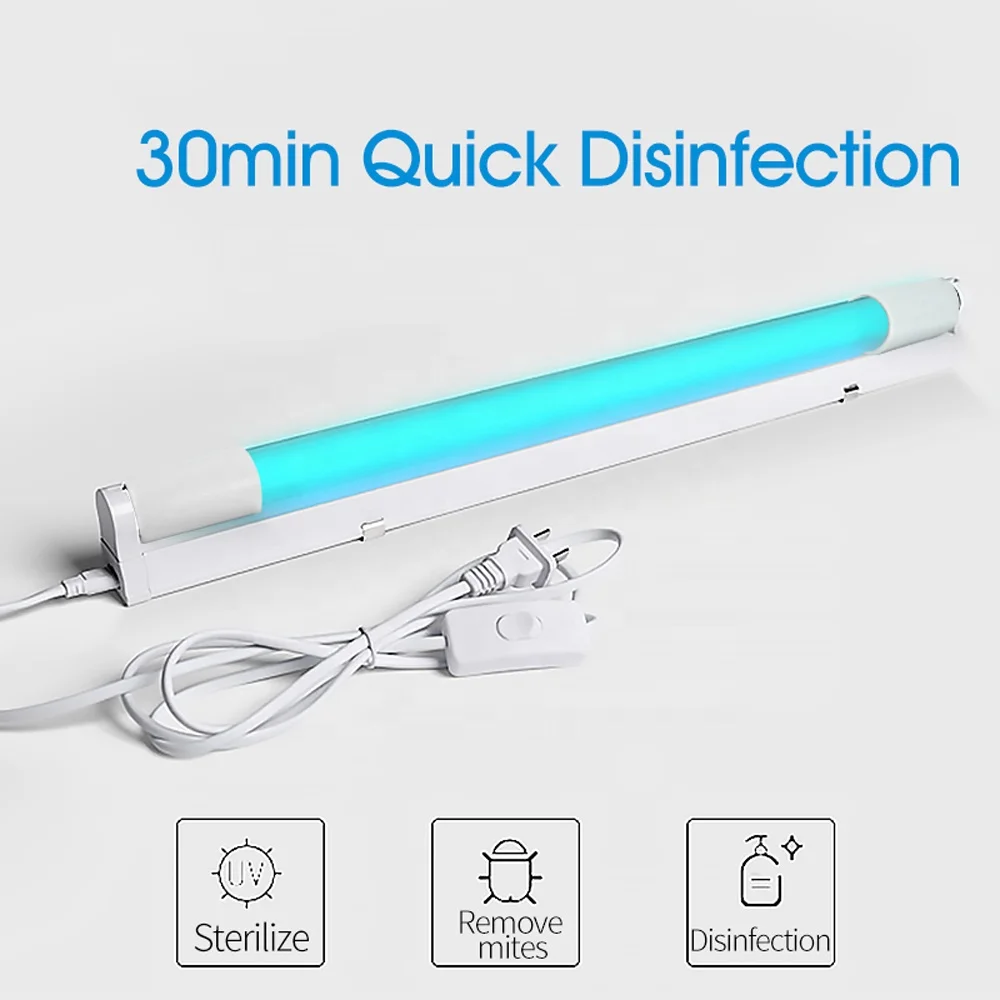 UV light sterilizer T5 Tube UVC LED disinfection lamp Kill Dust Mite UV Lamp