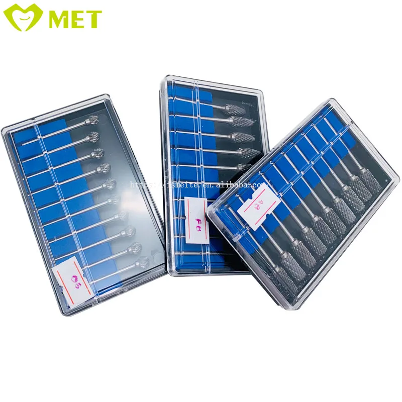 Hot selling low speed dental burs/HP tungsten steel carbide burrs lab burs tooth drills for micromotor