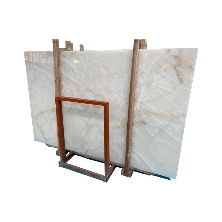 Polished Natural Crystal White Onyx Marble Slabs