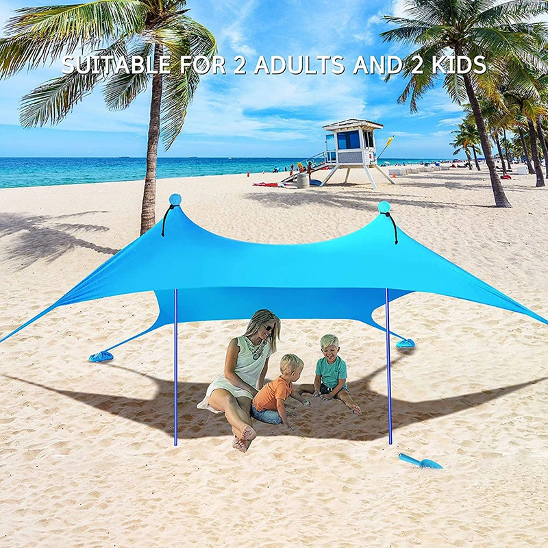 Factory Direct Supply Modern Portable Beach Tent Pop up Camping Trailer Tent Outdoor Shade Storage for Beach Shade