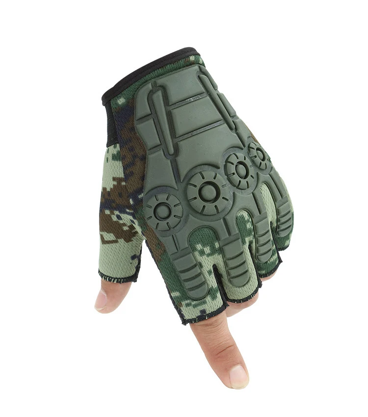 Breathable Anti Impact Gloves Half Finger Training Motorcycle Tactical Gloves