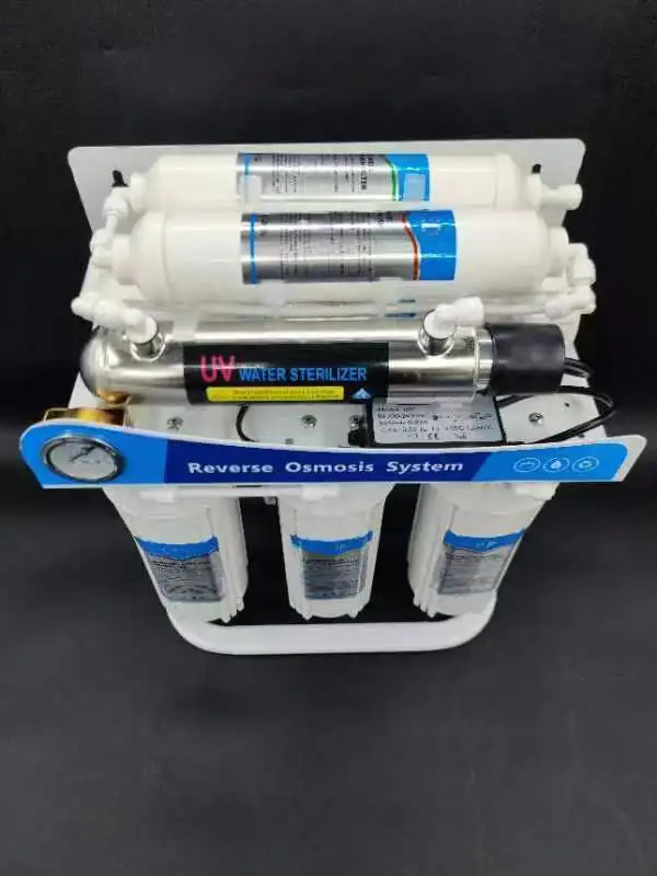 CE100G 7-Stage UV system RO Water Purifier Machine Electric Portable Under-Sink elements RO Filter Pure Water