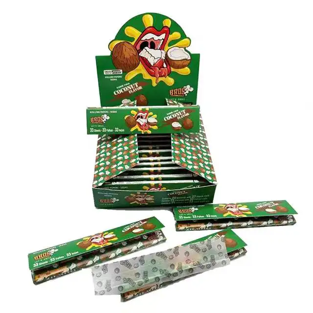 flavor coconut bros brand new style good quality smoking cigarette rolling papers