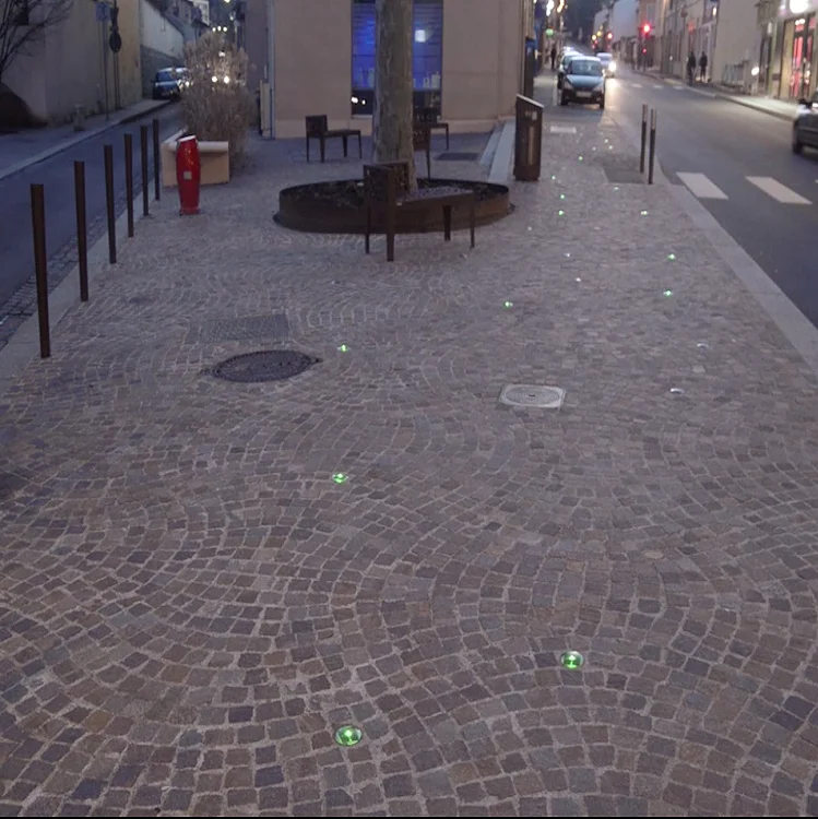 Solar Power LED Rounded Underground Light for Yard Driveway Lawn Pathway Ground deck buried lights