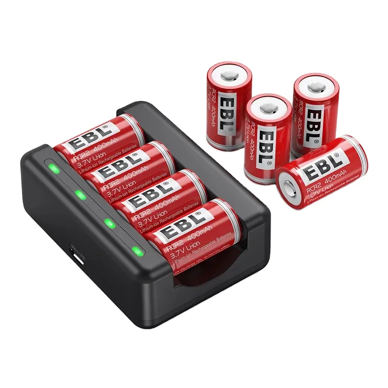 Usb маленький высококачественный Smart EBL RCR2 3 7 В 400 мАч портативный литий-ионный аккумулятор с зарядным устройством