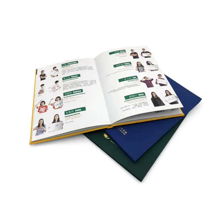 Factory sale various Print Fabric print book book decor home living room Custom flexography Hardcover book printing