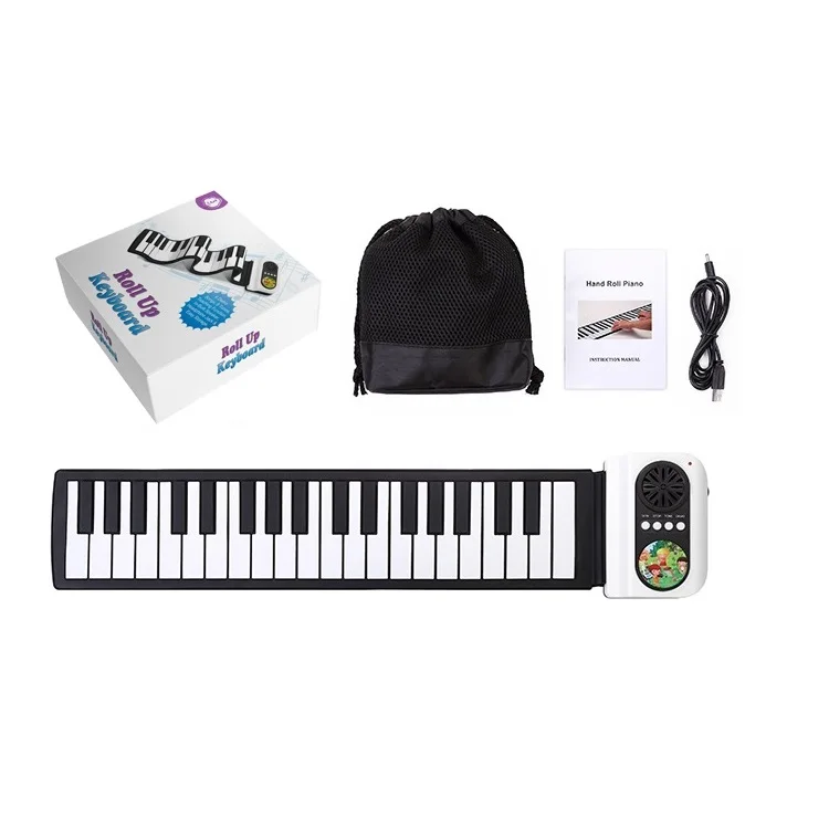 Студийный гибкий игровой коврик складной регулируемый портативный профессиональный детский цифровой роллер фортепиано