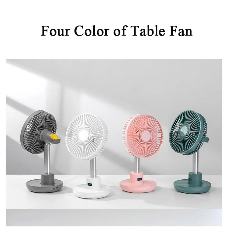 Home appliance 4000mAh USB Rotating Portable Fan High-grade Shaking Mini desk Fan