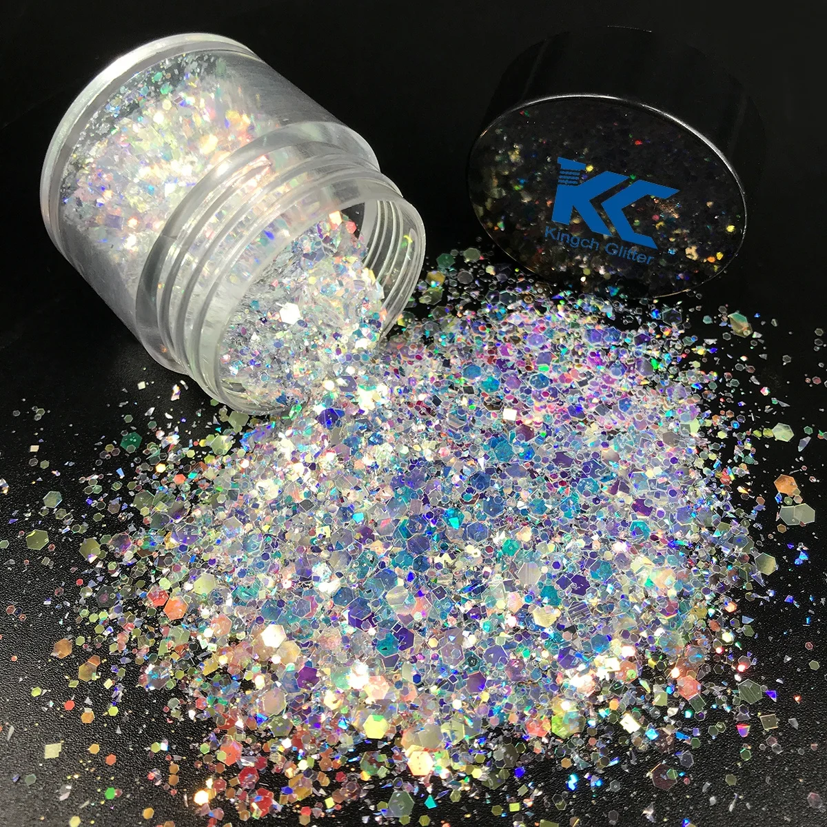 Holographic Chunky Glitter Sequins Craft Opal violet chunky glitter Flakes for Resin Tumblers Slime Nail