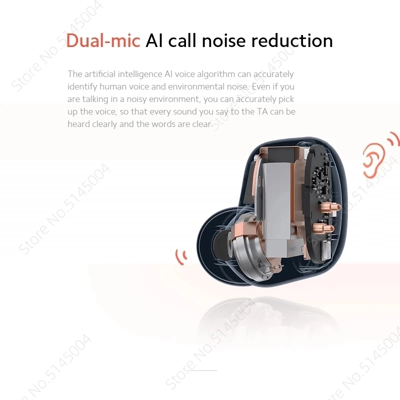 Original Global Version New Xiaomi Redmi Buds 4 TWS Earphone Noise Cancelling 2 Mic 30 Hour Battery Life IP54 Wireless Headphone