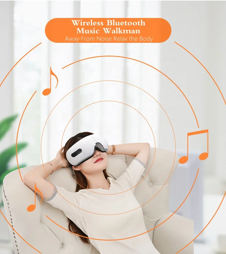 Bluetooth Pressotherapy Improve Eyesight Electric Eye Trainer Glasses Smart Eye Massager