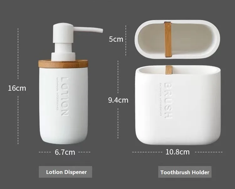 Graceful Matte Luxury Style Hotel Used Bathroom Accessories Soap Dispenser Home Goods Bathroom Sets