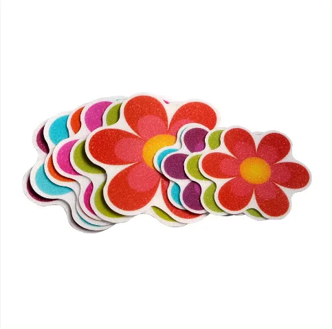 LongTai Colorful Non-Slip  mat Waterproof Daisy Flowers Stickers for Tub Shower Room Floor Stairs Ceramic Tile Anti-Skid