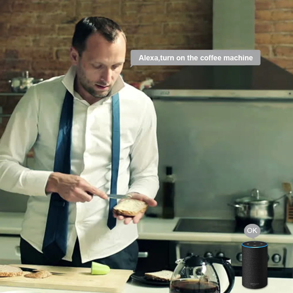 Wifi Smart Socket 16A Tuya  Built In Wall EU Plug Power Supply Timer Work with Alexa Google home automation wifi 2020 New