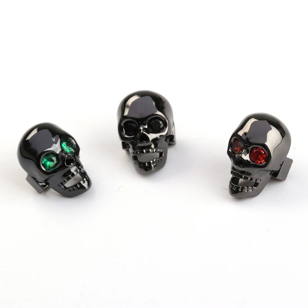 Пустые глаза Череп голова бусины крутой панк браслет шарм сделай сам ювелирные изделия