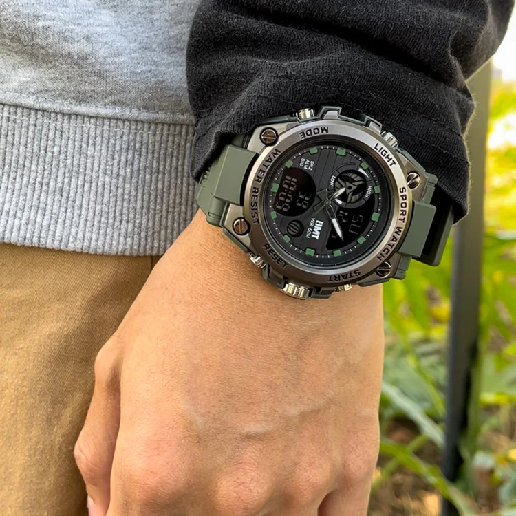 Hight quality multi functional analog digital watch orologio uomo