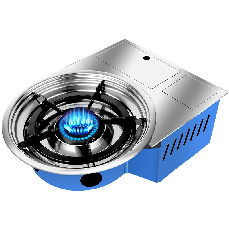 Factory Directly Korean Restaurant Table Embedded Propane Butane Barbeque Grills