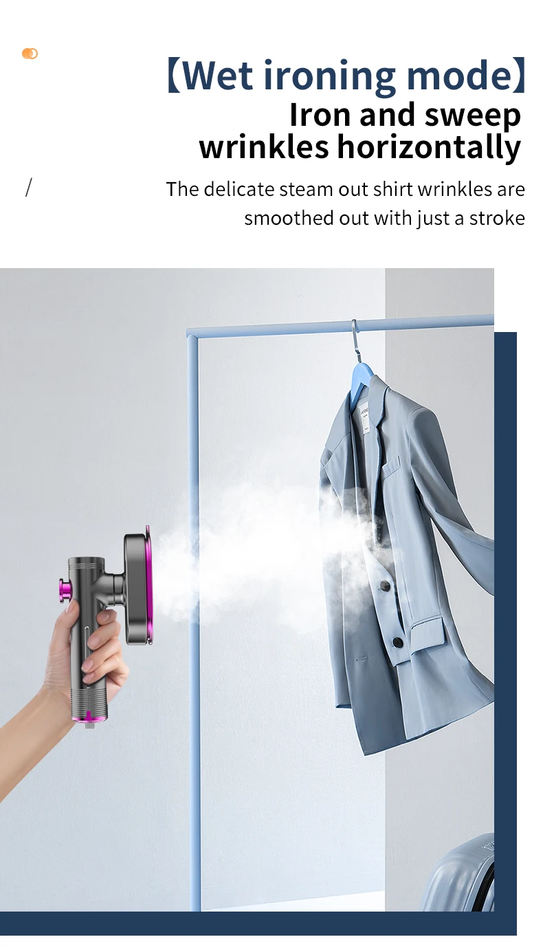 Factory Price 60ml Water Tank Handheld Household Portable Lightweight Electric Wired Steamer Iron For Cloths