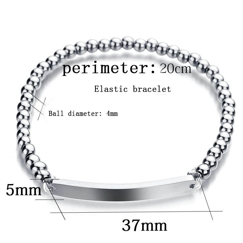 Испанский титановый шарик эластичный браслет изогнутый из нержавеющей стали День матери DIY ювелирные изделия
