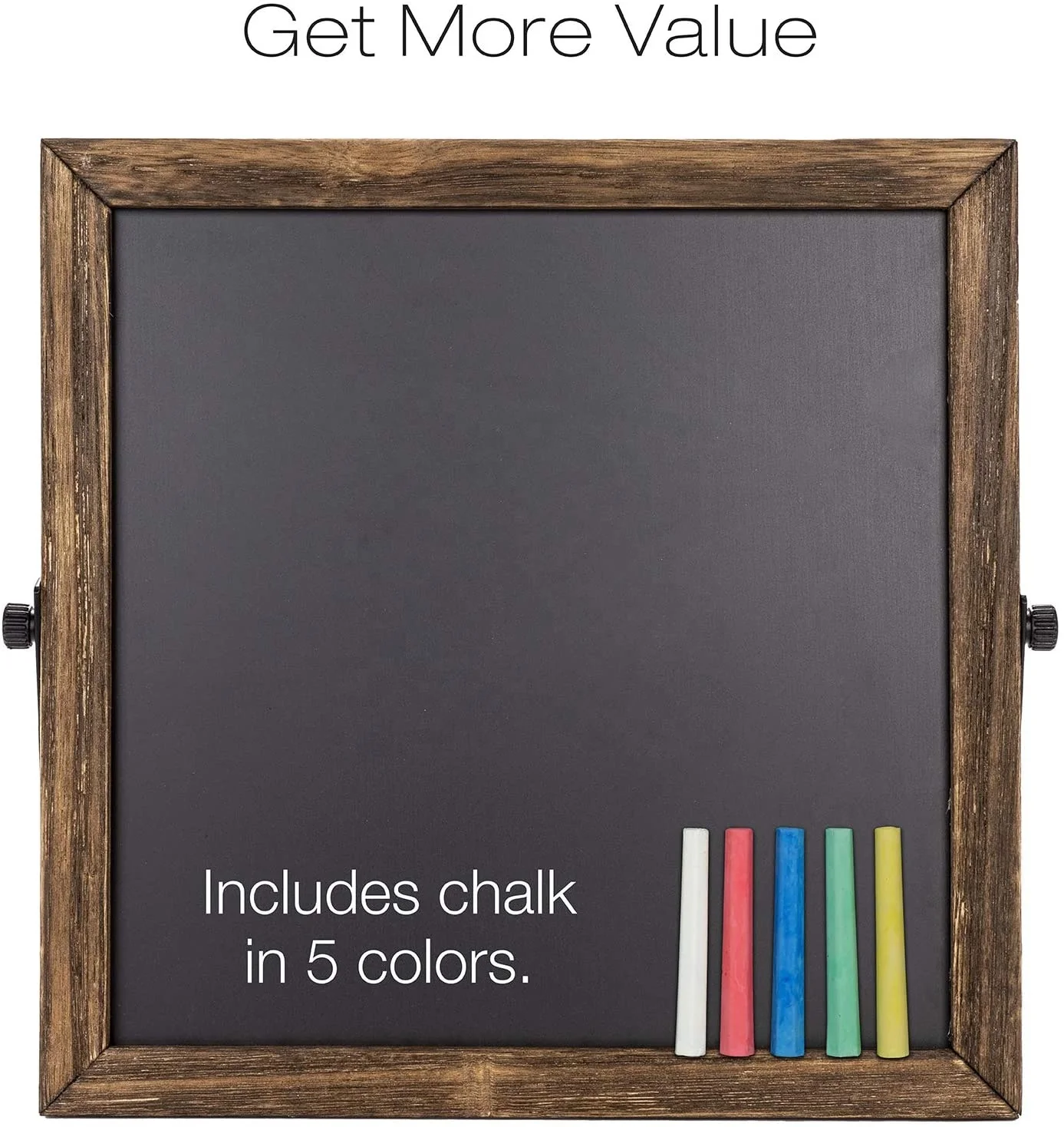 Rustic Chalkboard Sign Wooden Frame  Adjustable Stand  Message Board  Double Sided Display Magnetic blackboard
