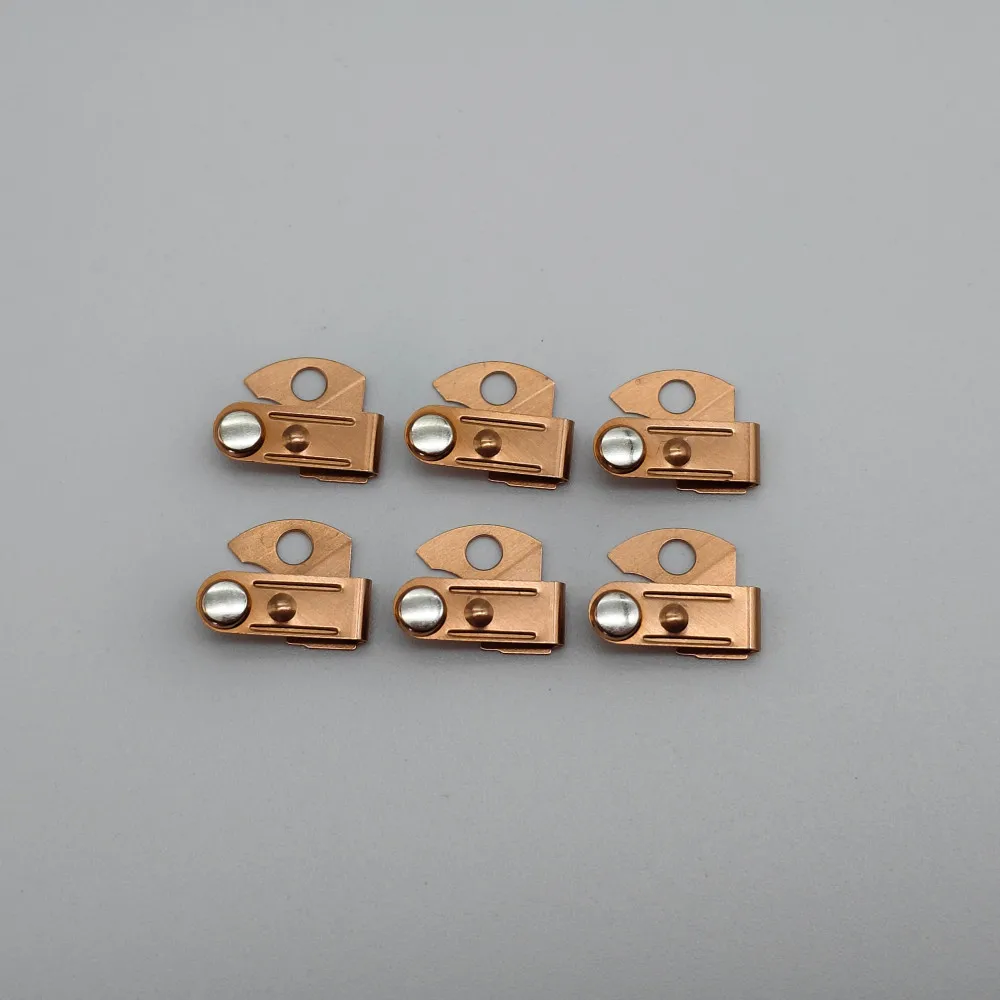 Customized phosphor bronze brass silver contact elastic thin plate stamping parts electrical contact