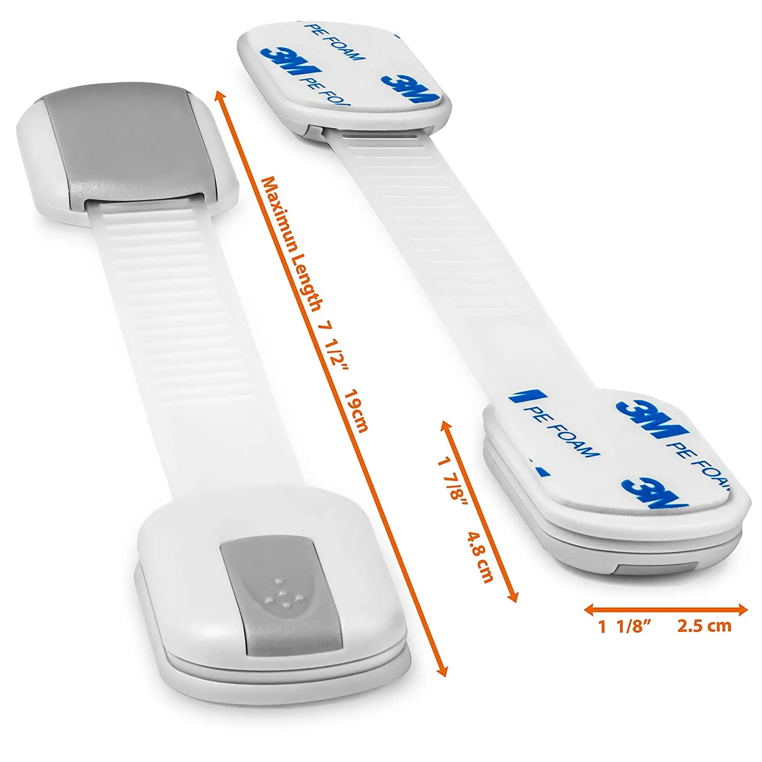 Baby Safety Cabinet Locks Child Proof Security Protector Drawer Cabinet Locks Adjustable Door Window Cupboard Kids Safety Lock