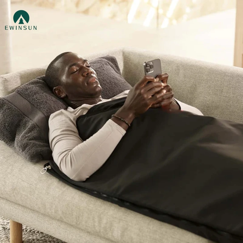 Custom LOGO Portable far infaraed sauna blanket PU leather PVC waterproof for sale