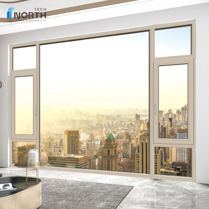 Latest Window Design Aluminum Casement Window Frame with Double Glass Aluminium Windows Products