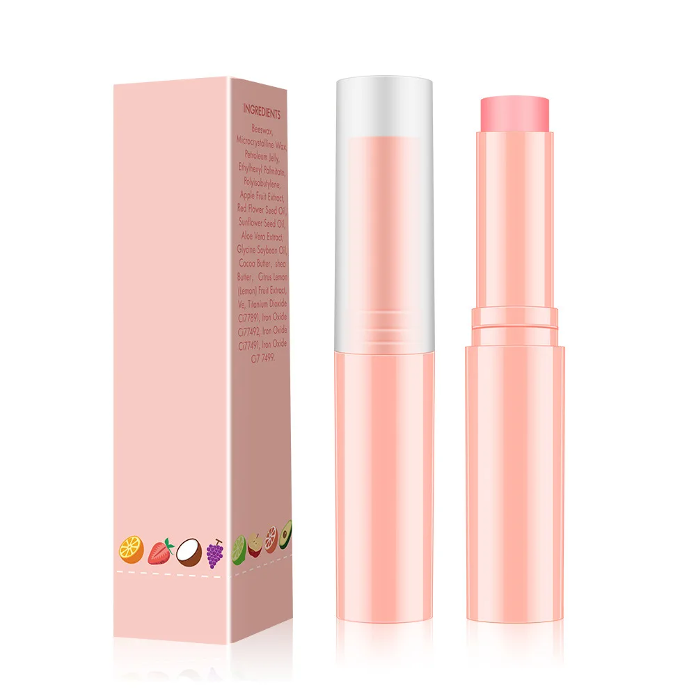 Custom Logo Coconut Strawberry Flavor Lip Balm Private Label Organic Moisturizing Chapstick Cream Lip Balm