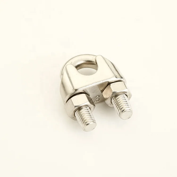 
factory Supply Top Quality SUS316 Stainless Steel Wire Rope Clamp Wire Rope Clip 20mm 