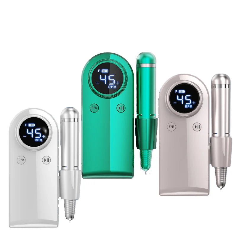 Rechargeable Portable electric 45000 rpm marathon Nail drill machine professional for nail art accessories Tool