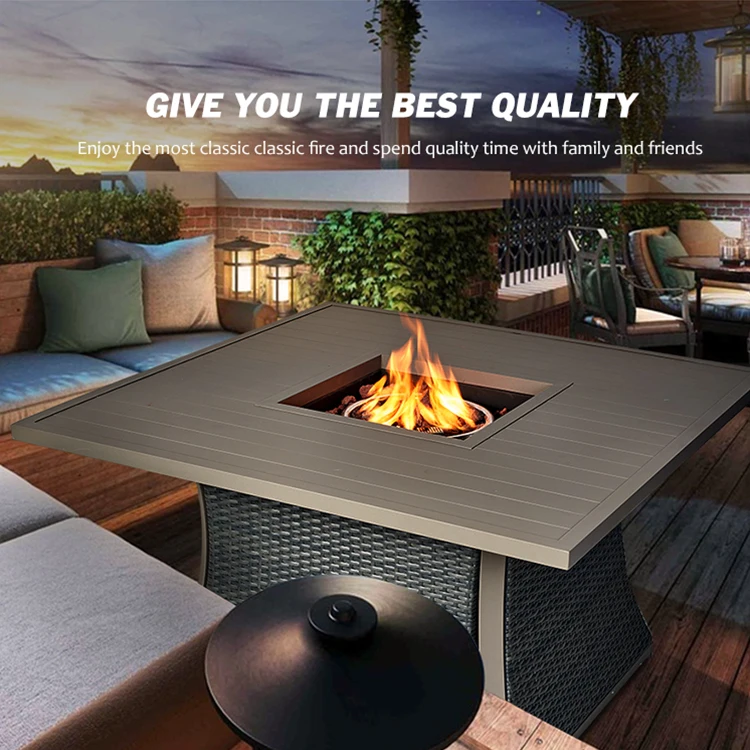 42 inch rattan plaiting article pit gas fire patio heater gas outdoor solo stove fire pit gas