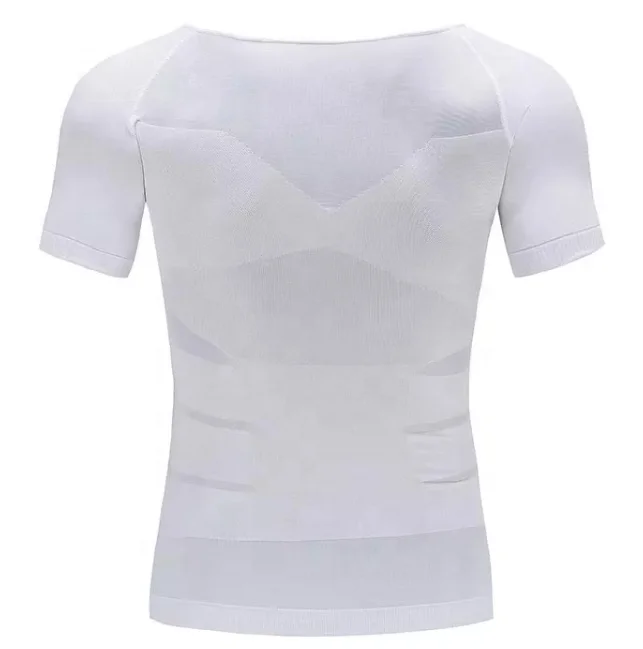 Эластичный скульптурный жилет, Термальный компрессионный базовый слой, мужская рубашка для коррекции фигуры, жилет для похудения и похудения, рубашка для похудения