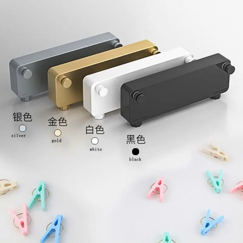 Retractable Clothesline Indoors Laundry Line with Adjustable Stainless Steel Double Rope Wall Mounted Space-Saver Drying Line