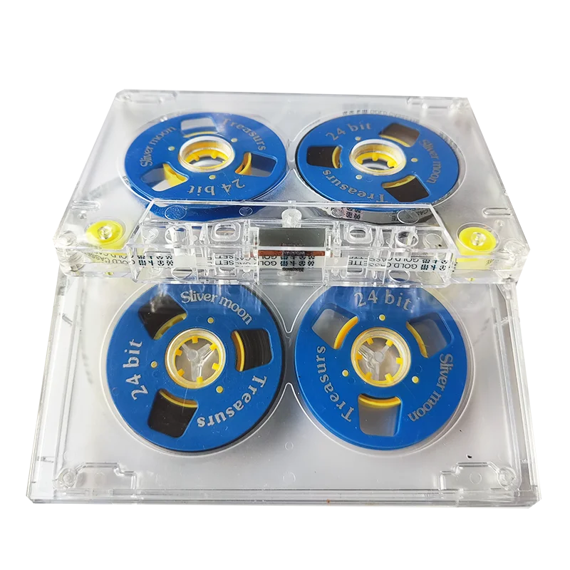 blank cassette Tape with two reels and Free Sample for Test Quality.