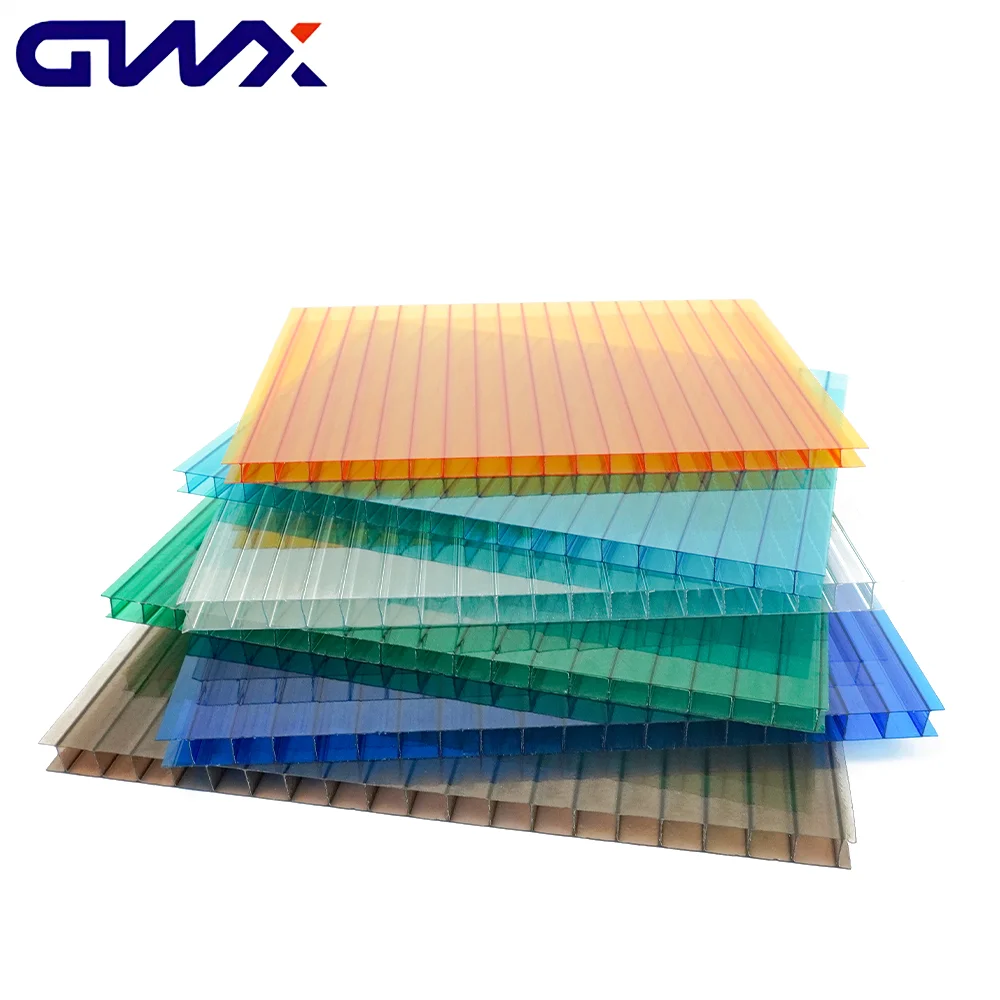 GWX Polycarbonate Factory PC Hollow Sheet Customized Transparent Sun Sheet for Agricultural Greenhouse/Skylights