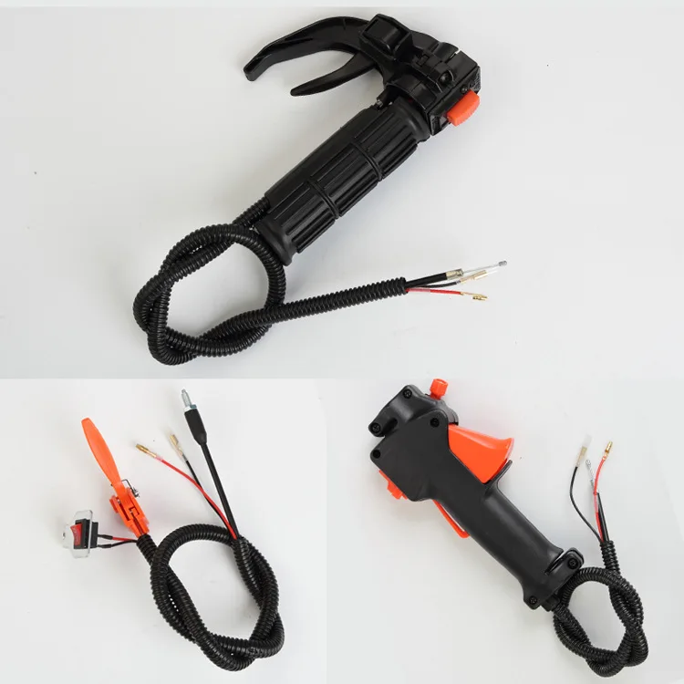 throttle switch for 63cc 52cc Ground drill, throttle harness two-punch cattle angle simple switch