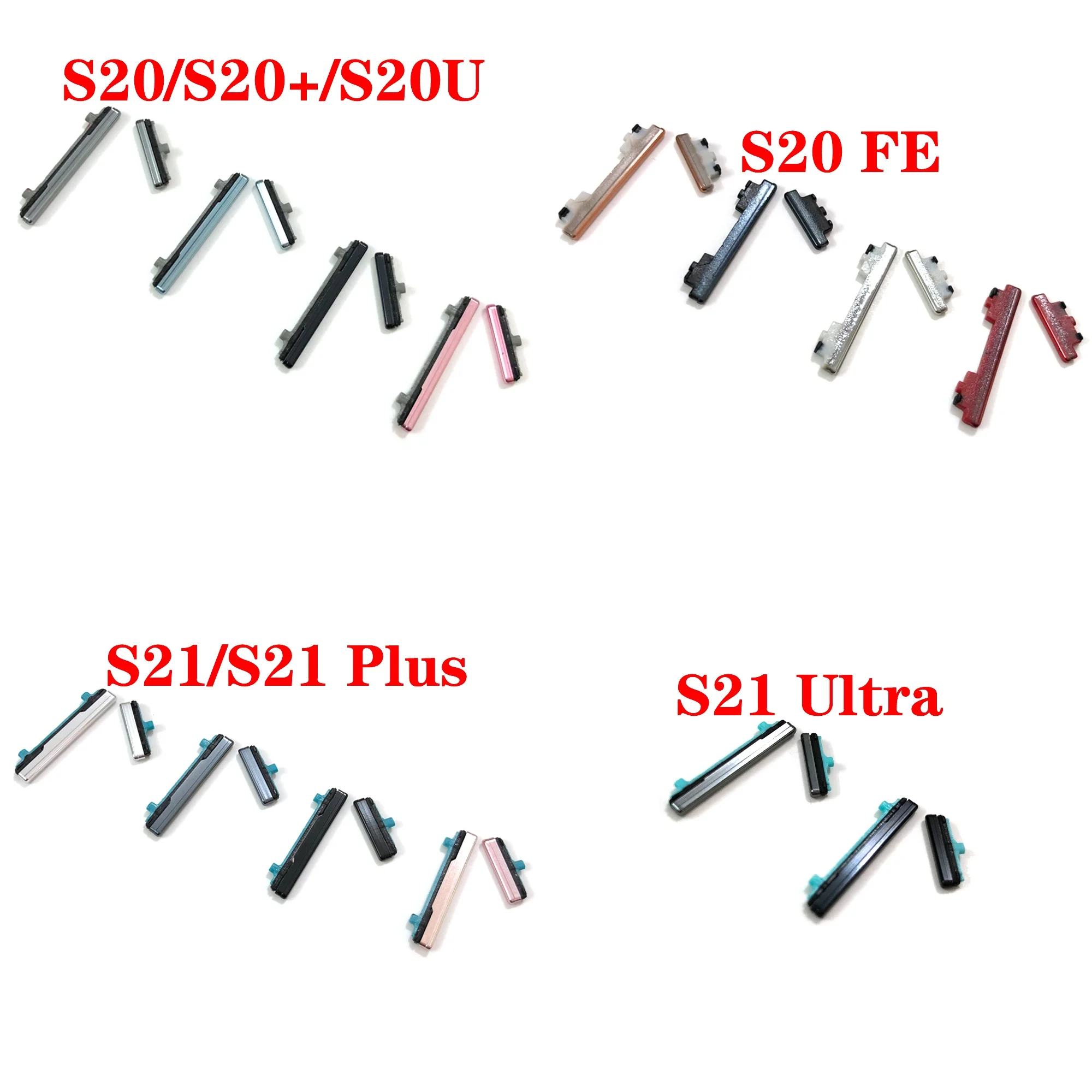 Power On Off Switch Volume Side Button Key for Samsung Galaxy S7 Edge S8 S9 S10  S20 FE S21  Plus  Ultra